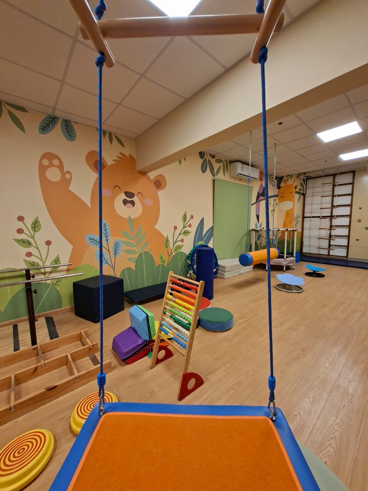 Vestibular swing & climbing corner